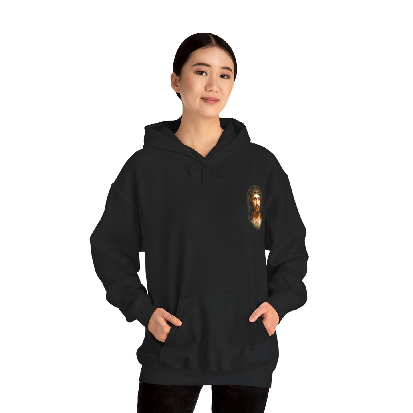 Hooded Sweatshirt - The Empty Tomb, Jesus Sacrifice Design