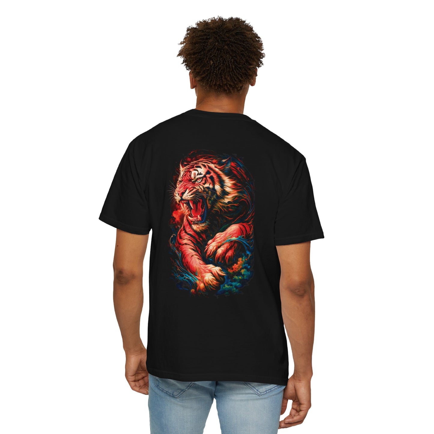 Tiger Art T-shirt | Vibrant Graphic Tee for Art Lovers, Unique Gift