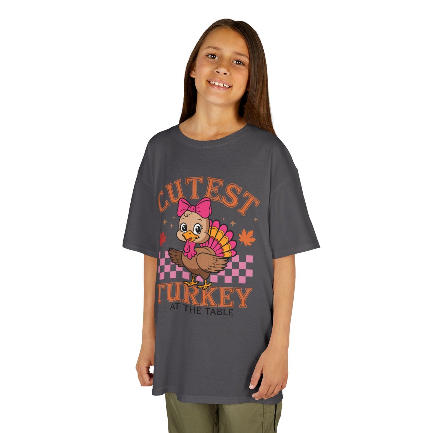 Cute Kids Thanksgiving Tee - 'Cutest Turkey at the Table'
