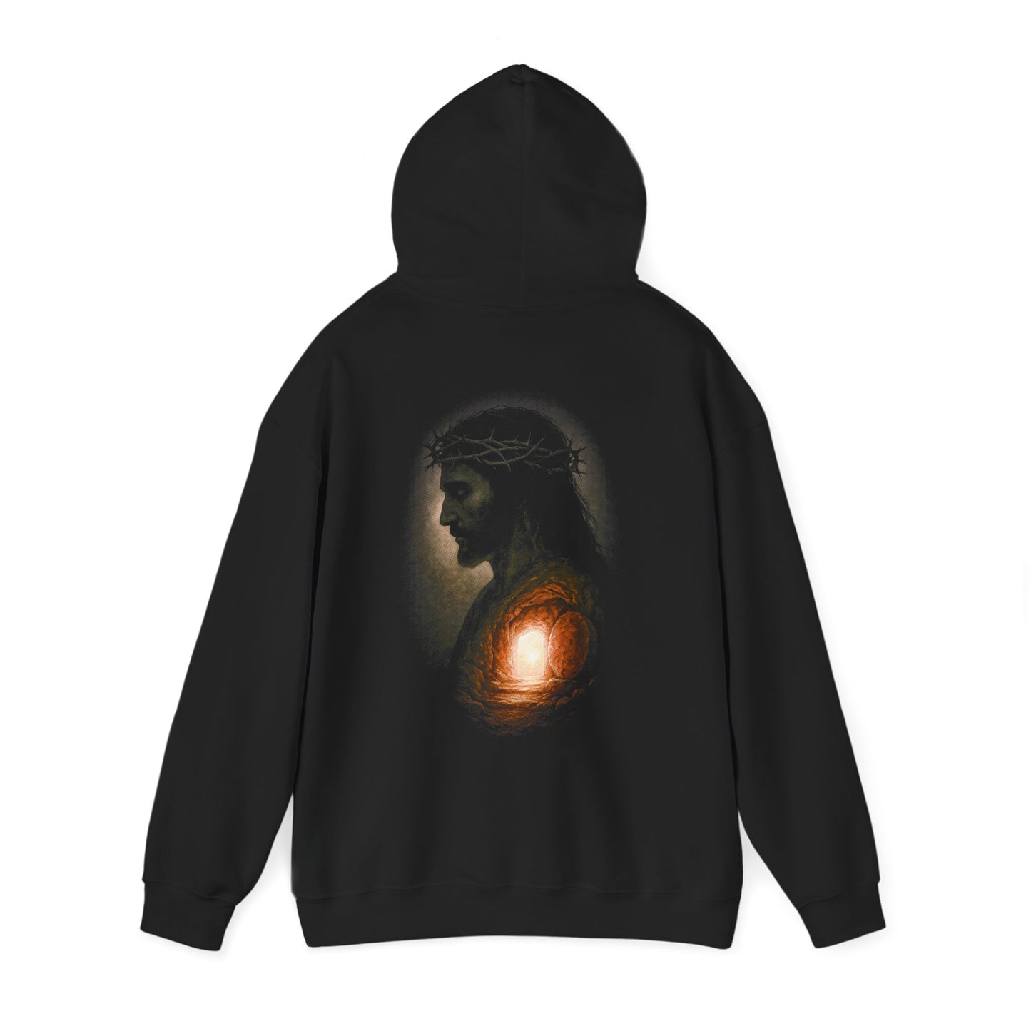 Hooded Sweatshirt - The Empty Tomb, Jesus Sacrifice Design