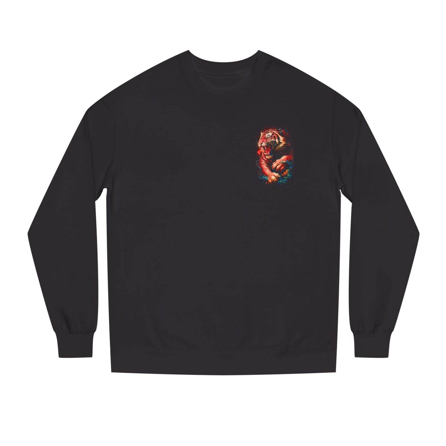 Tiger Spirit Long Sleeve Sweatshirt - Unisex Cotton Boho Shirt, Animal Lover Gift