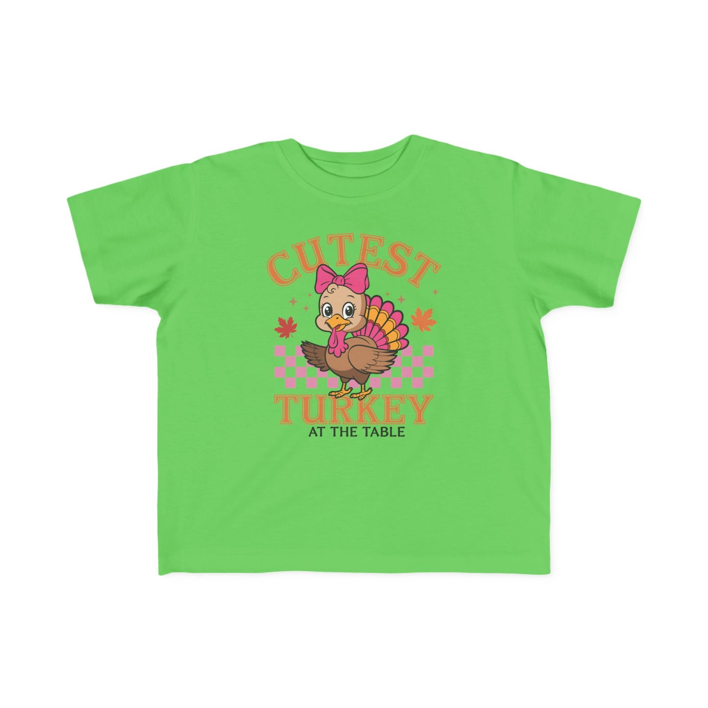 Cutest Turkey Toddler Tee for Thanksgiving