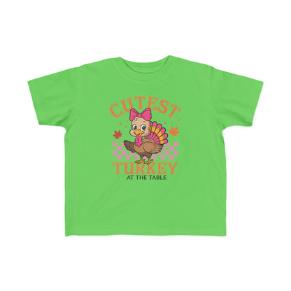 Cutest Turkey Toddler Tee for Thanksgiving