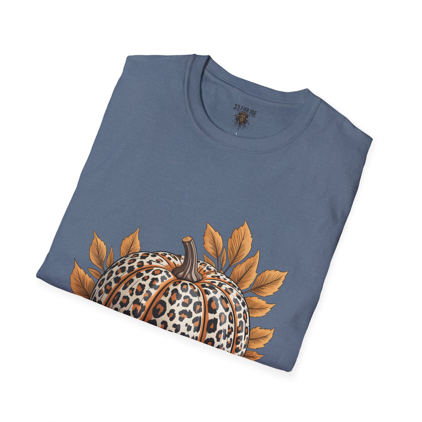 Thankful Leopard Print Pumpkin T-Shirt