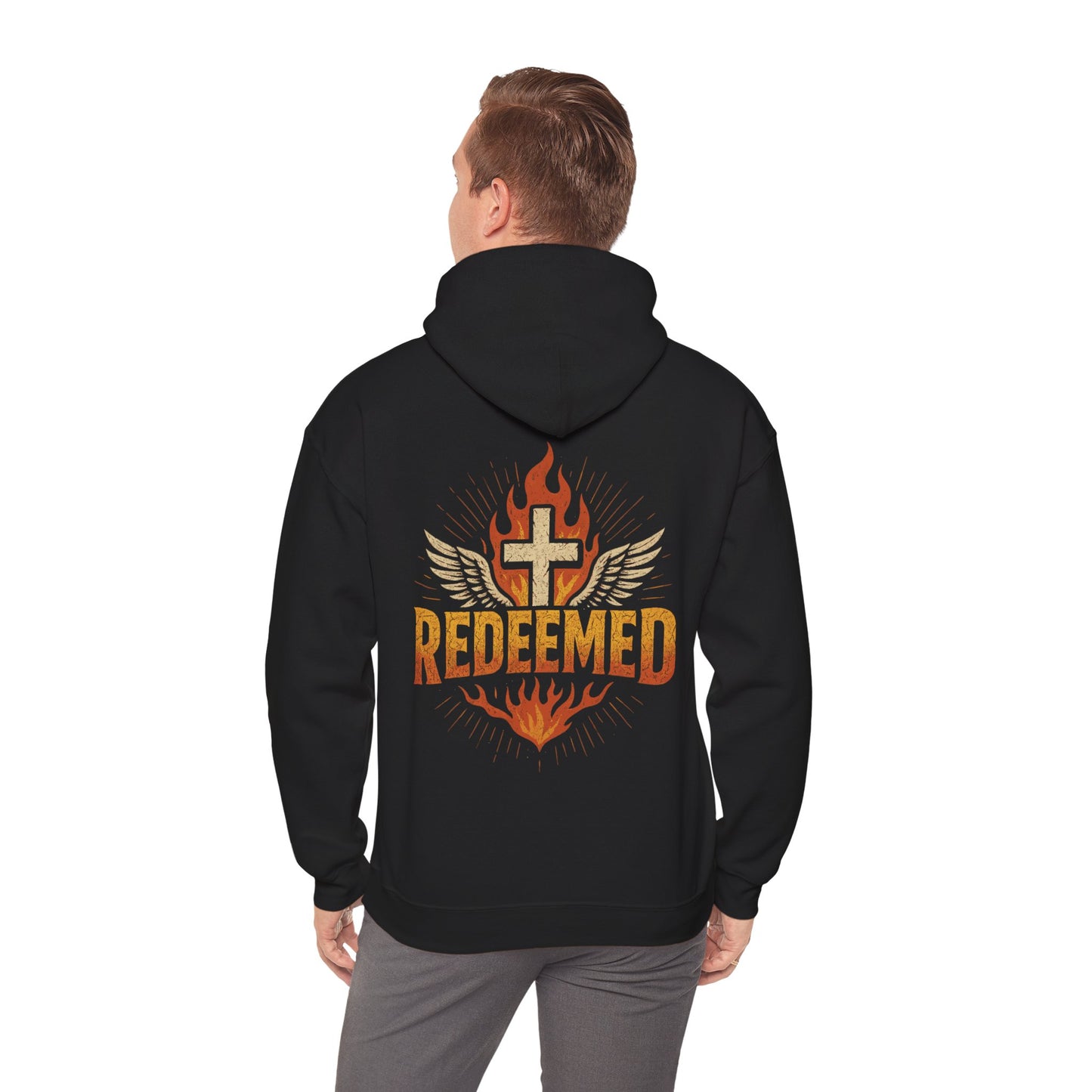 Christian Hoodie - Redeemed Unisex Fashion Sweatshirt for Faith Lovers