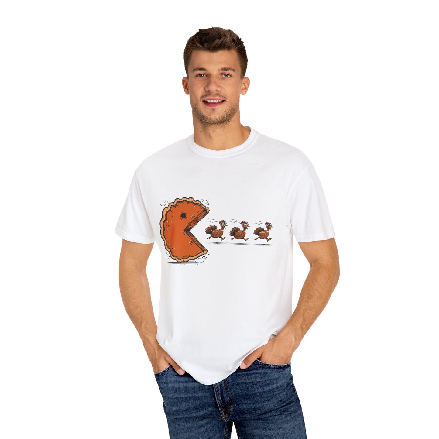 Thanksgiving Funny Pac Pie Game Over T-Shirt