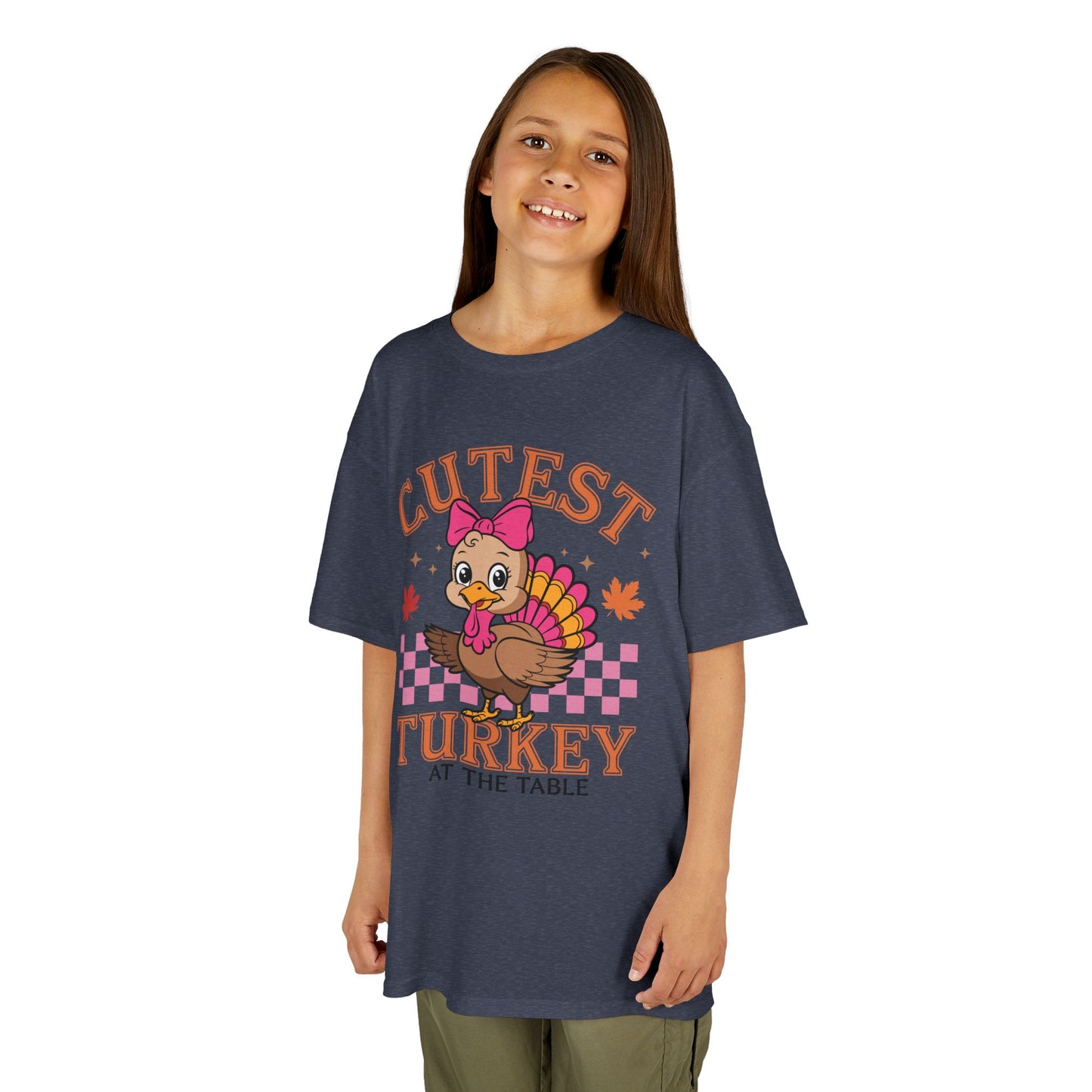 Cute Kids Thanksgiving Tee - 'Cutest Turkey at the Table'