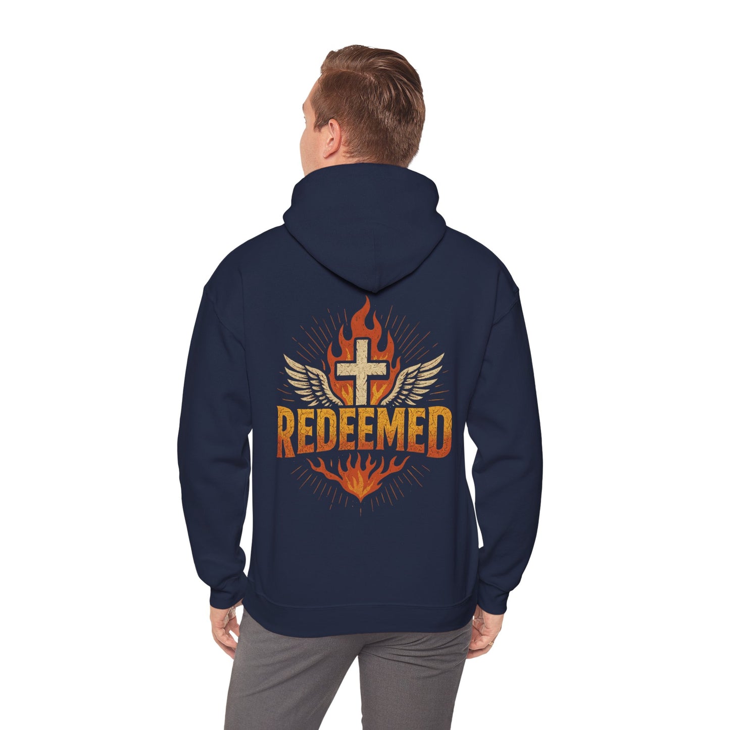 Christian Hoodie - Redeemed Unisex Fashion Sweatshirt for Faith Lovers