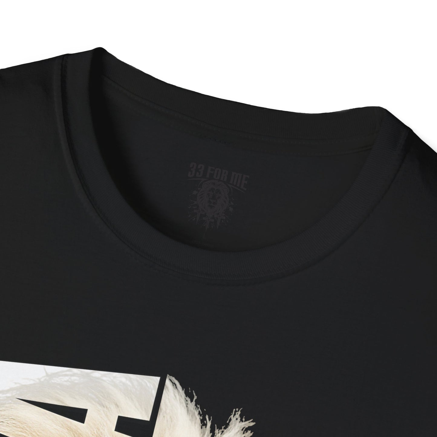Yeshua Lion Graphic T-Shirt | Unisex Softstyle Tee for Animal Lovers, Faith, Gift Idea, Summer Wear, Spiritual Fashion