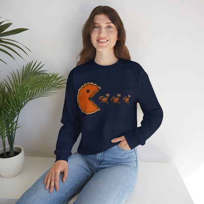 Thanksgiving Pac Man Retro Video Game Sweatshirt