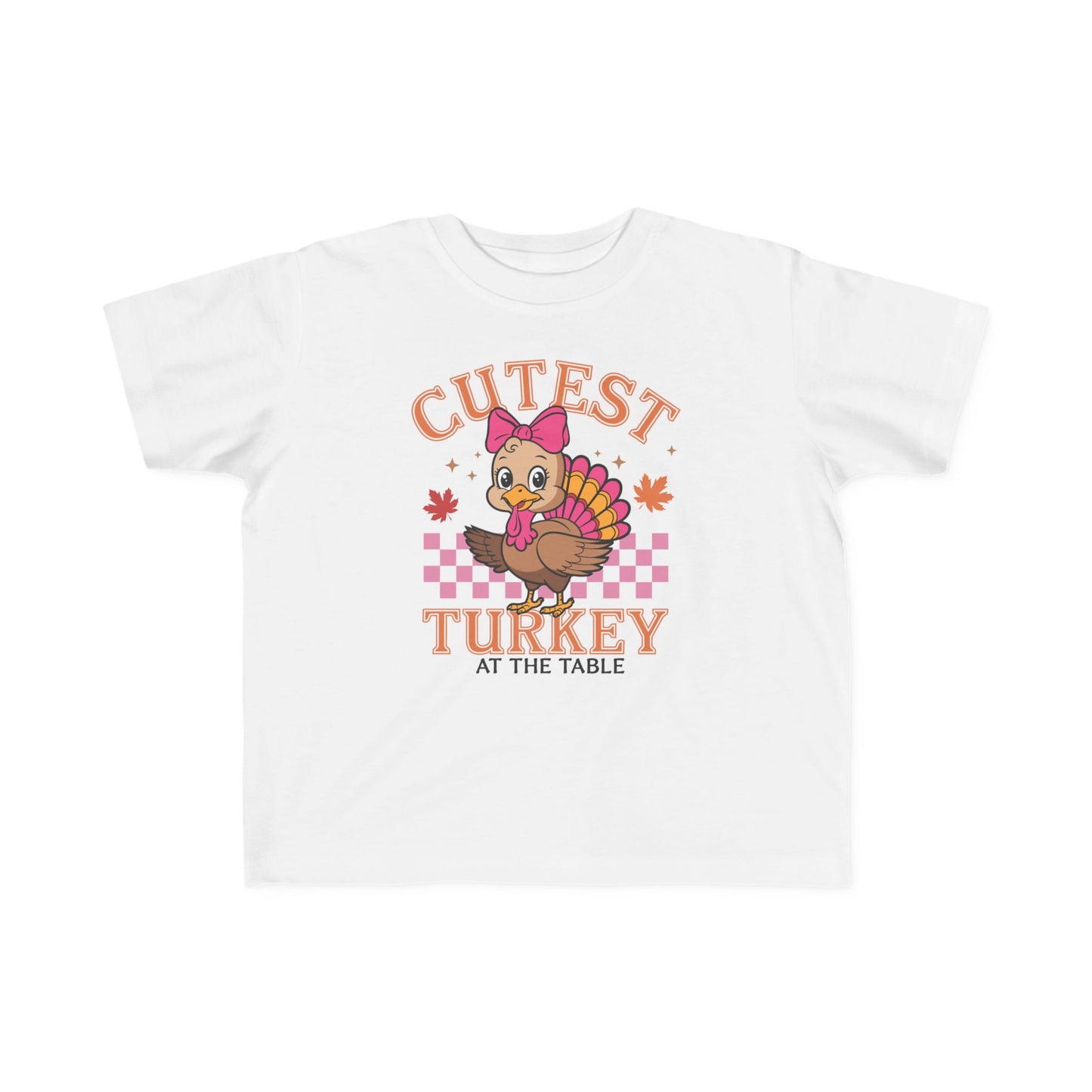 Cutest Turkey Toddler Tee for Thanksgiving