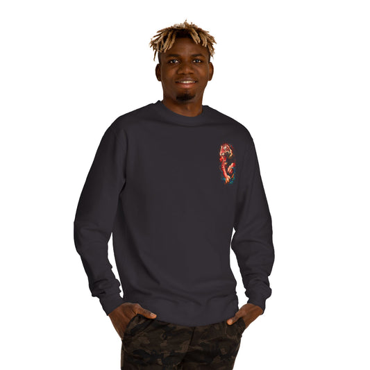 Tiger Spirit Long Sleeve Sweatshirt - Unisex Cotton Boho Shirt, Animal Lover Gift