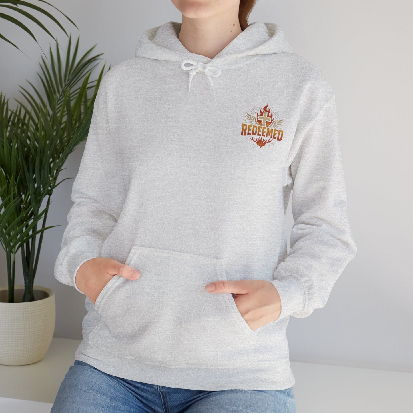 Christian Hoodie - Redeemed Unisex Fashion Sweatshirt for Faith Lovers