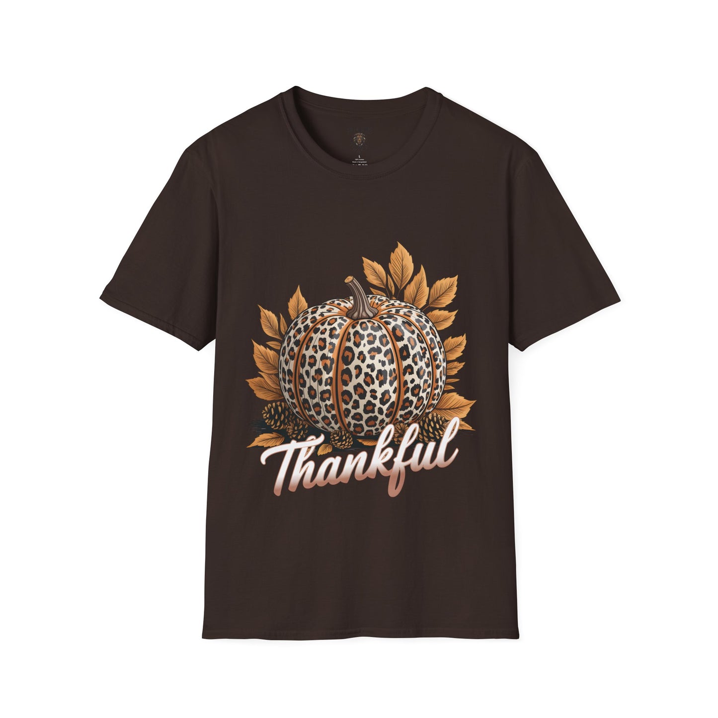 Thankful Leopard Print Pumpkin T-Shirt