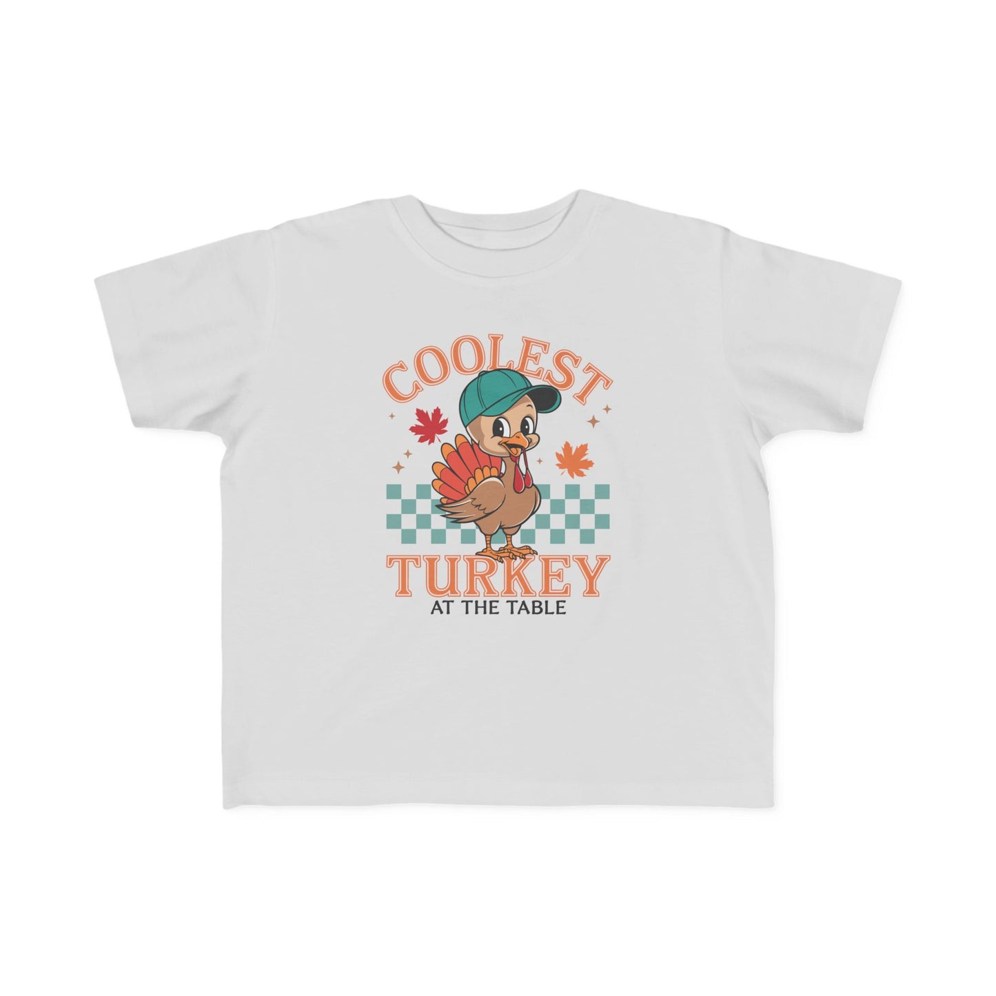 Coolest Turkey Toddler Tee - Fun Thanksgiving Shirt