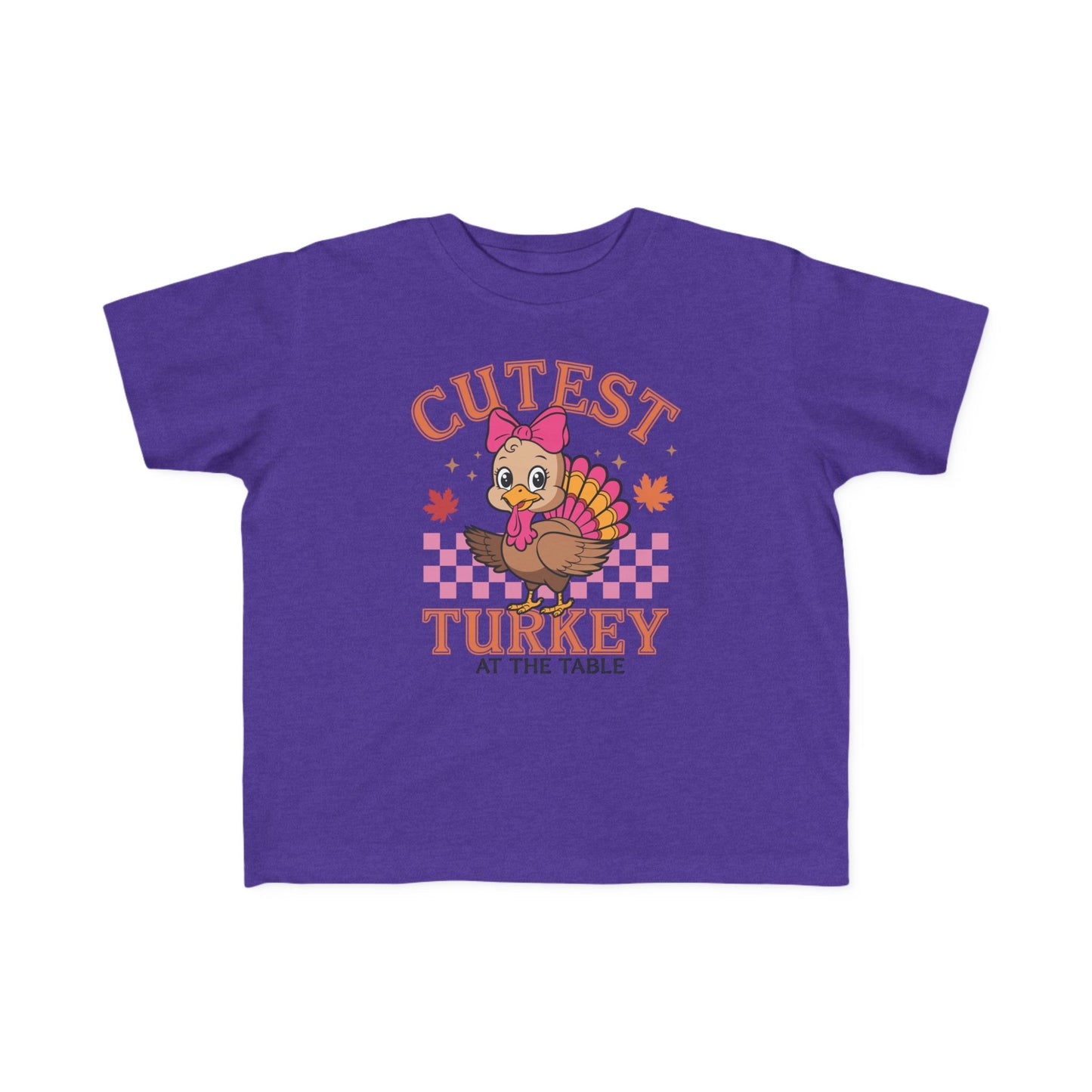 Cutest Turkey Toddler Tee for Thanksgiving