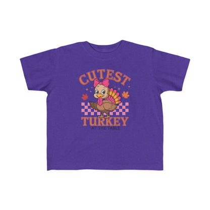 Cutest Turkey Toddler Tee for Thanksgiving