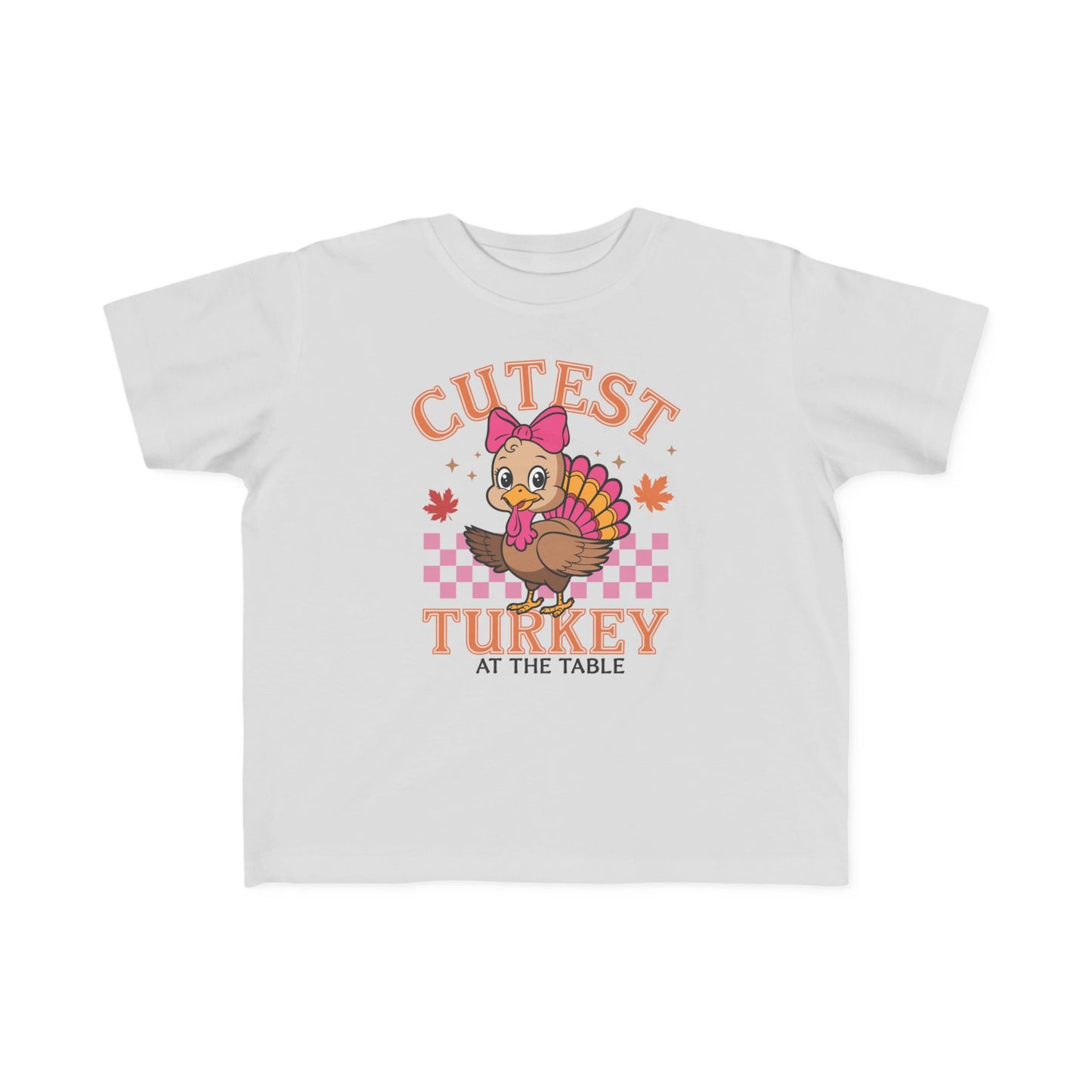 Cutest Turkey Toddler Tee for Thanksgiving