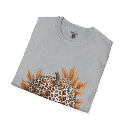 Thankful Leopard Print Pumpkin T-Shirt