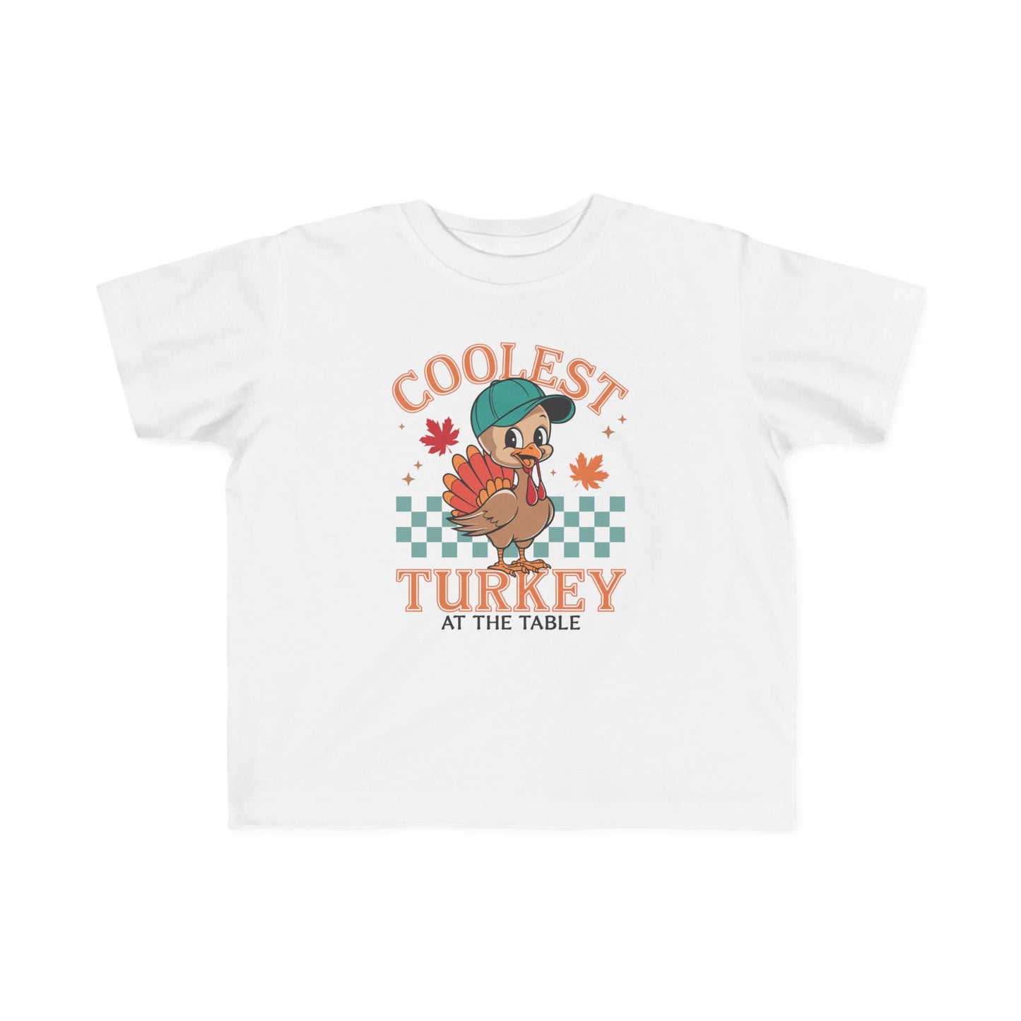 Coolest Turkey Toddler Tee - Fun Thanksgiving Shirt