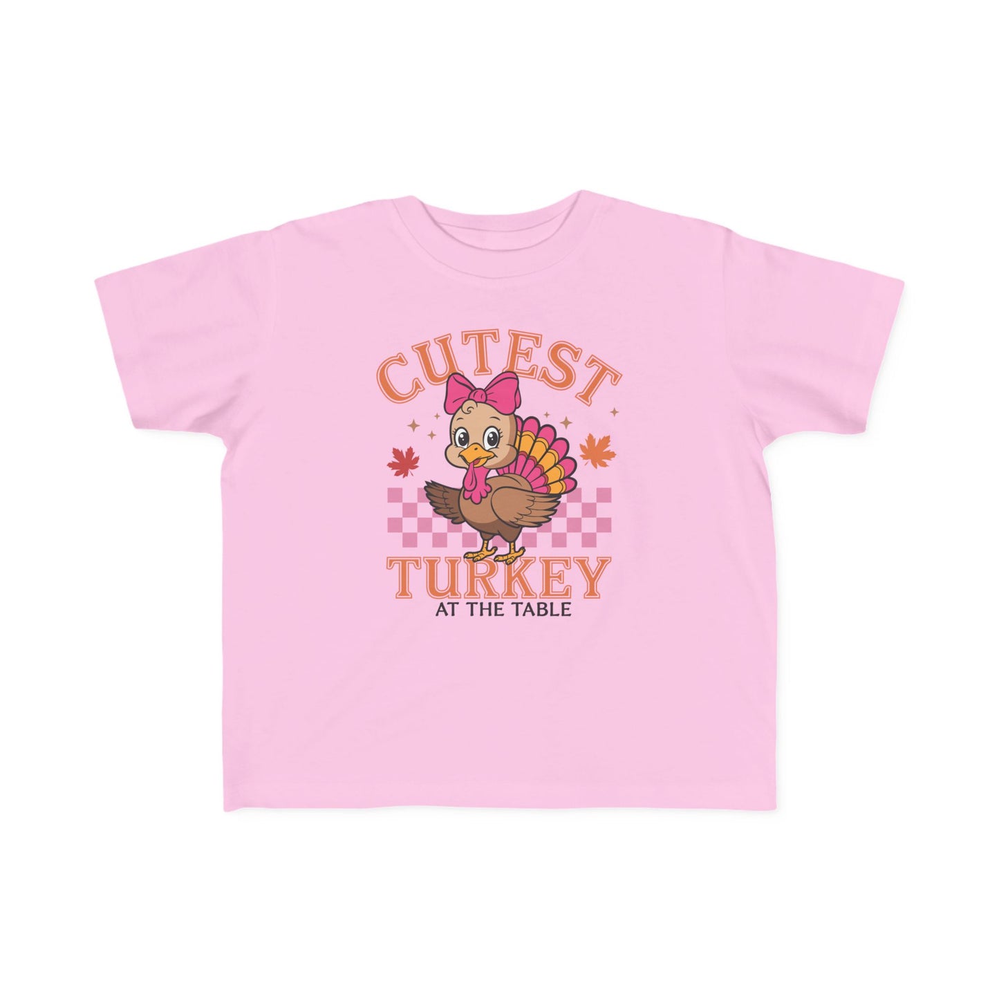 Cutest Turkey Toddler Tee for Thanksgiving
