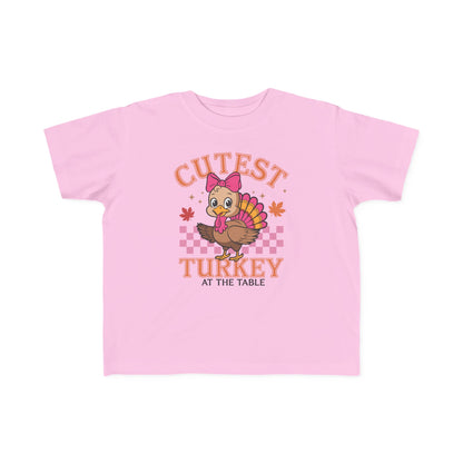 Cutest Turkey Toddler Tee for Thanksgiving