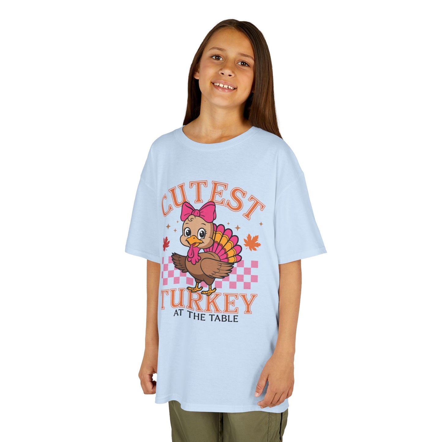 Cute Kids Thanksgiving Tee - 'Cutest Turkey at the Table'