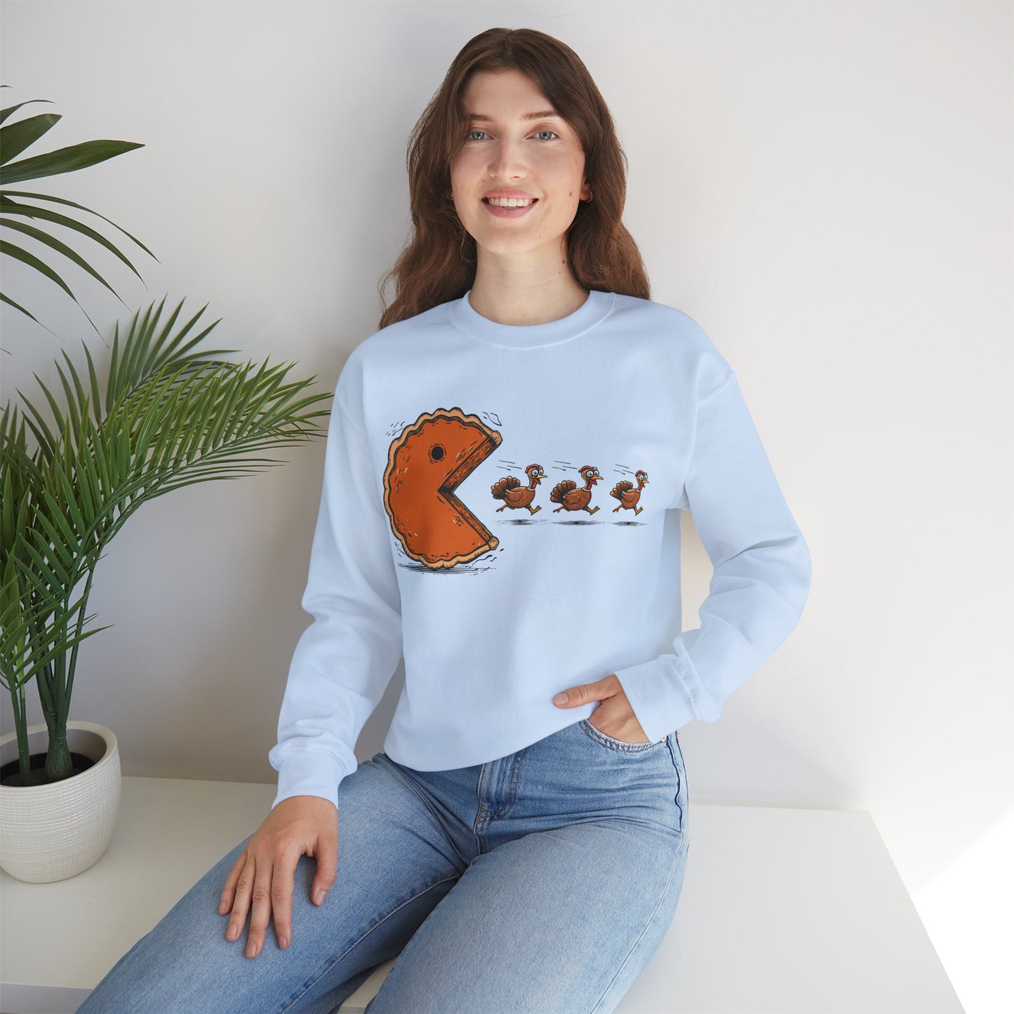Thanksgiving Pac Man Retro Video Game Sweatshirt