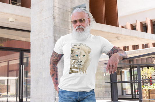 Yeshua Lion Graphic T-Shirt | Unisex Softstyle Tee for Animal Lovers, Faith, Gift Idea, Summer Wear, Spiritual Fashion