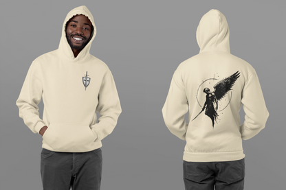 Epic Angel Wing Unisex Hooded Sweatshirt, Graphic Hoodie, Spiritual Sweatshirt, Gift for Him or Her, Casual Wear, Cozy Apparel
