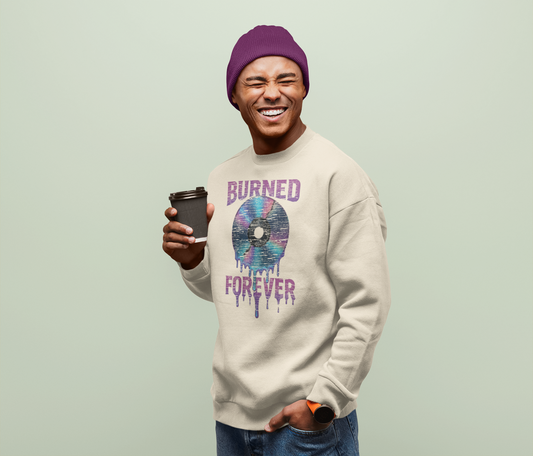 Chic Retro Sweatshirt, Vintage Music Lover Gift, Cozy Unisex Crewneck, Perfect for Casual Days, Stylish Layering Piece