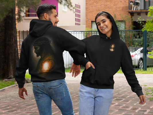 Hooded Sweatshirt - The Empty Tomb, Jesus Sacrifice Design