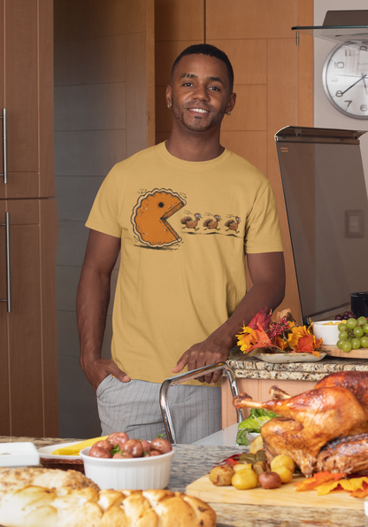 Thanksgiving Funny Pac Pie Game Over T-Shirt