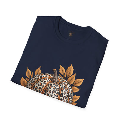 Thankful Leopard Print Pumpkin T-Shirt