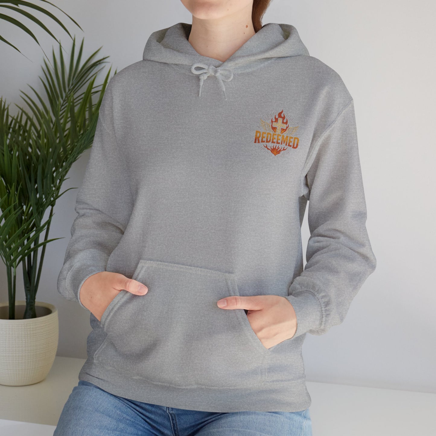 Christian Hoodie - Redeemed Unisex Fashion Sweatshirt for Faith Lovers