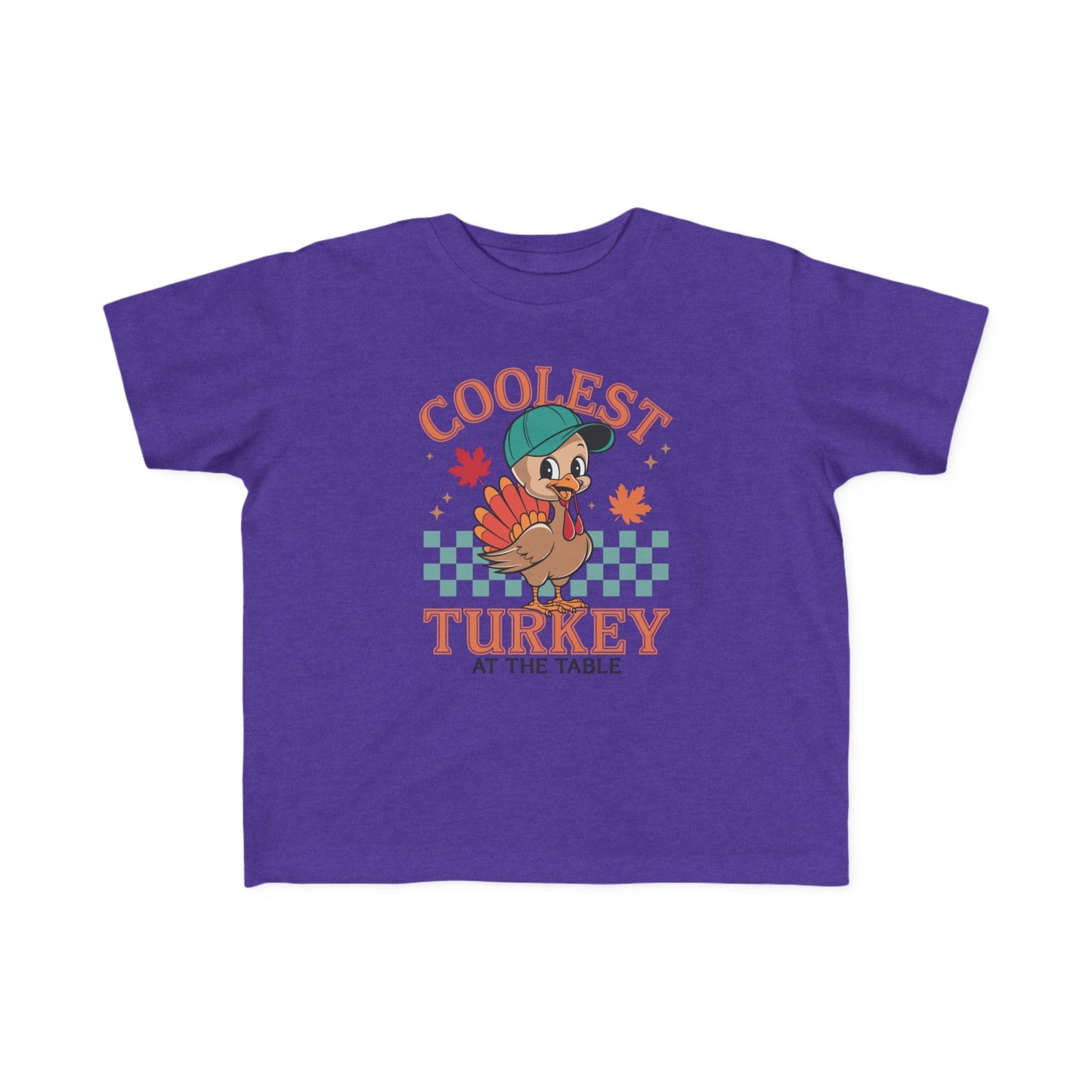 Coolest Turkey Toddler Tee - Fun Thanksgiving Shirt
