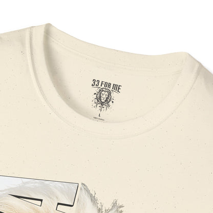 Yeshua Lion Graphic T-Shirt | Unisex Softstyle Tee for Animal Lovers, Faith, Gift Idea, Summer Wear, Spiritual Fashion