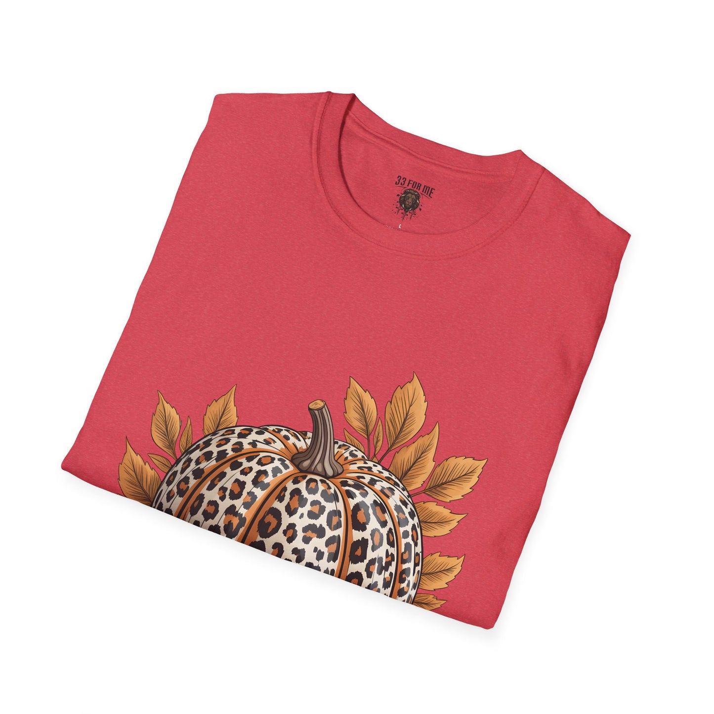 Thankful Leopard Print Pumpkin T-Shirt