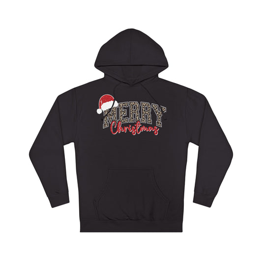 Merry Christmas Leopard Print Hoodie