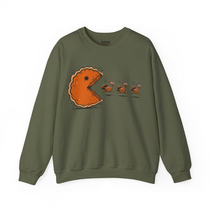 Thanksgiving Pac Man Retro Video Game Sweatshirt