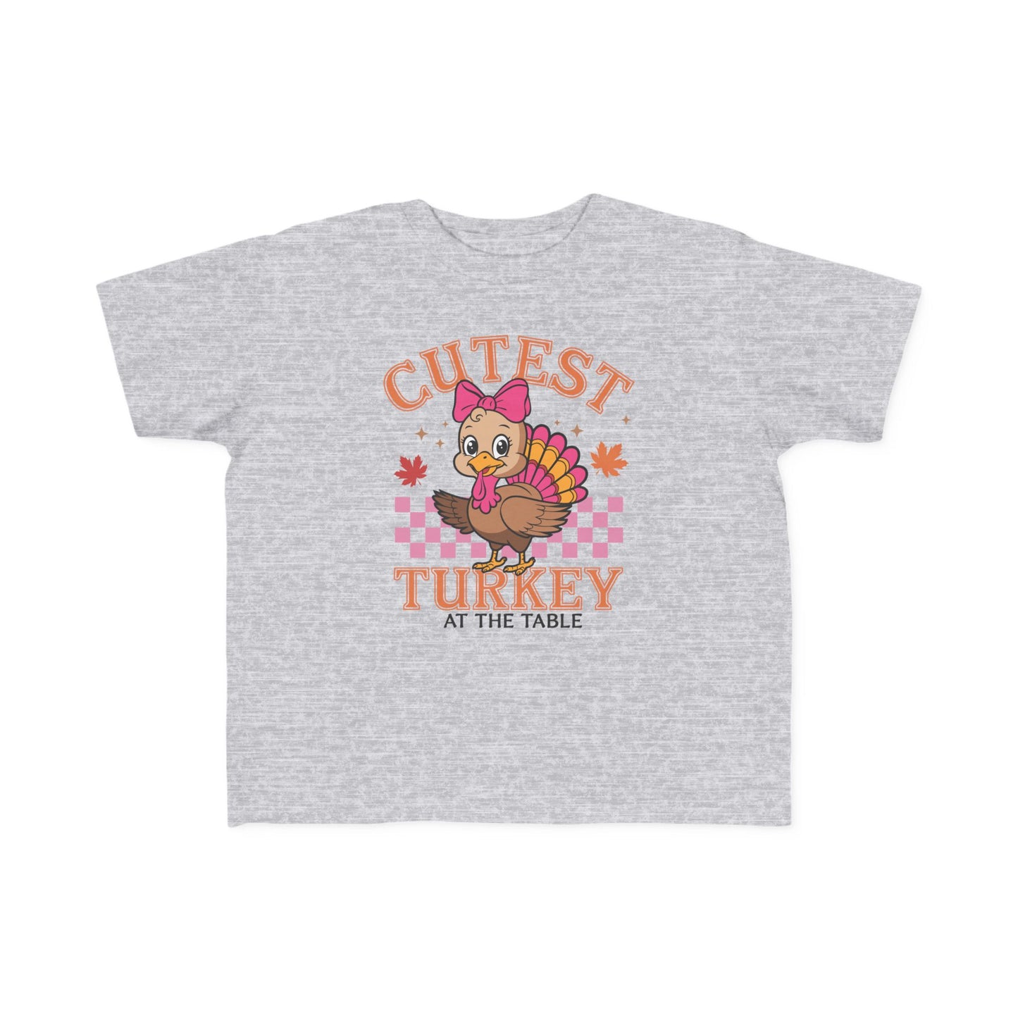 Cutest Turkey Toddler Tee for Thanksgiving