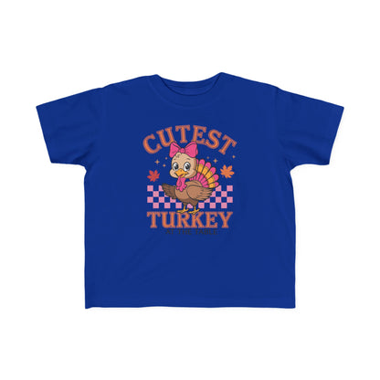 Cutest Turkey Toddler Tee for Thanksgiving