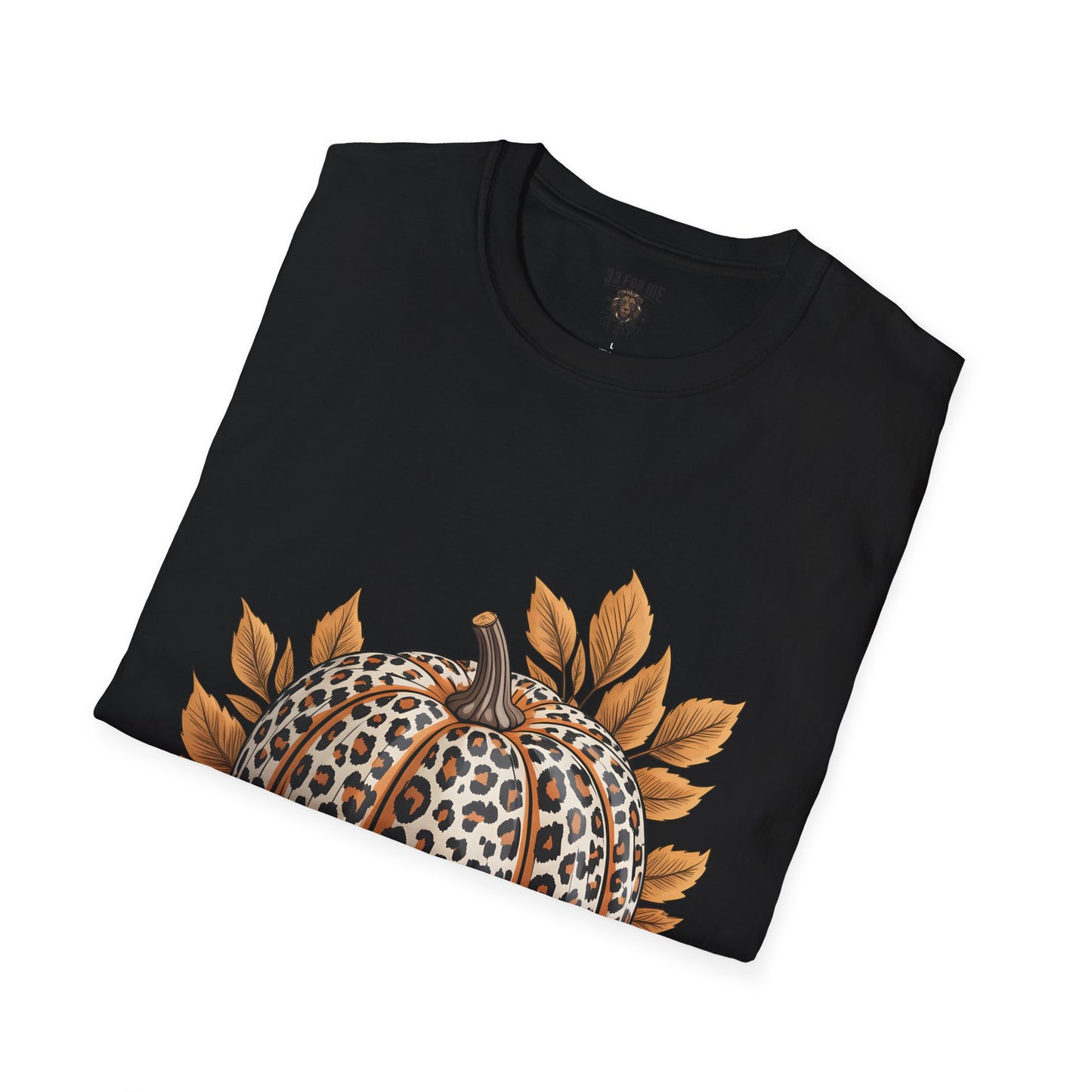 Thankful Leopard Print Pumpkin T-Shirt