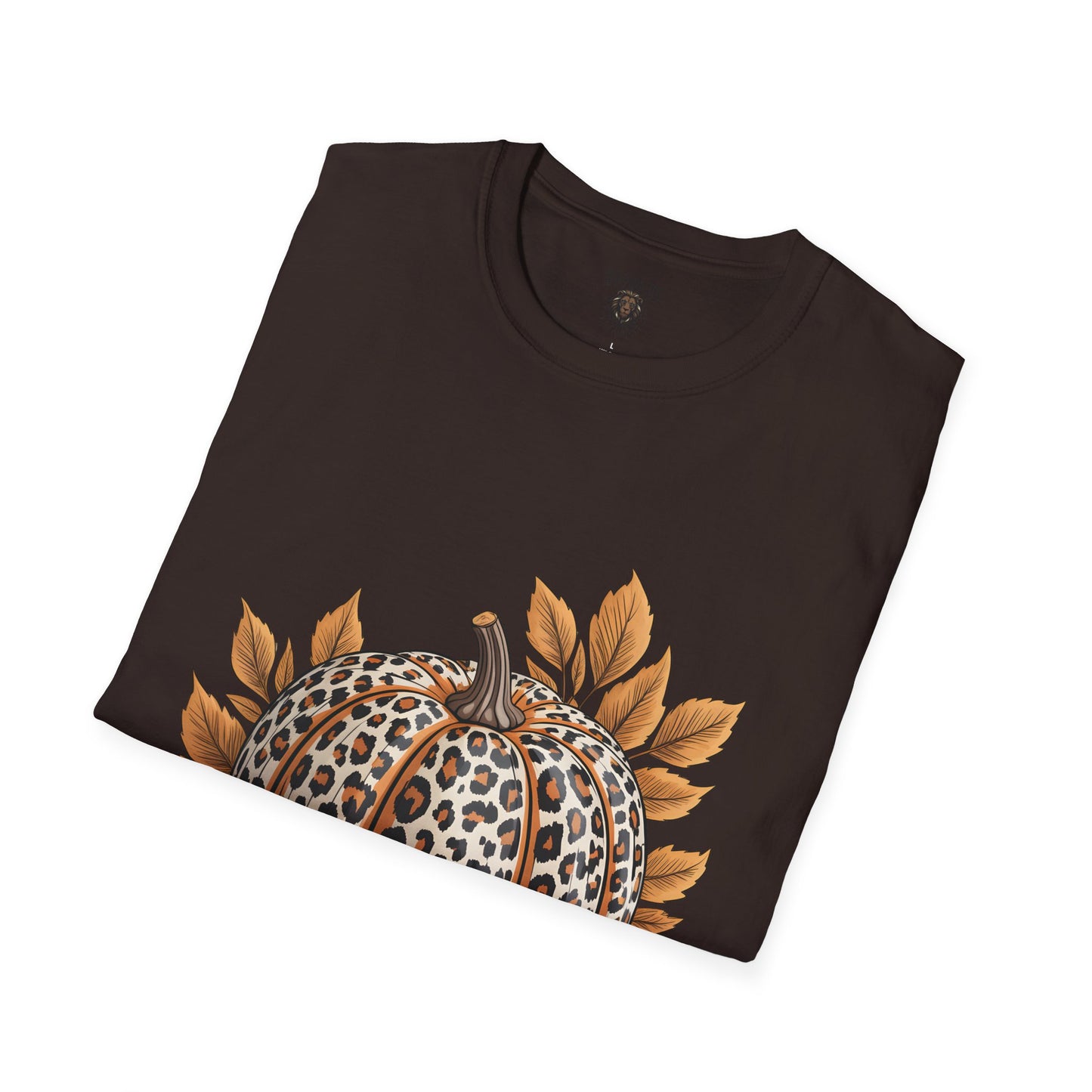 Thankful Leopard Print Pumpkin T-Shirt