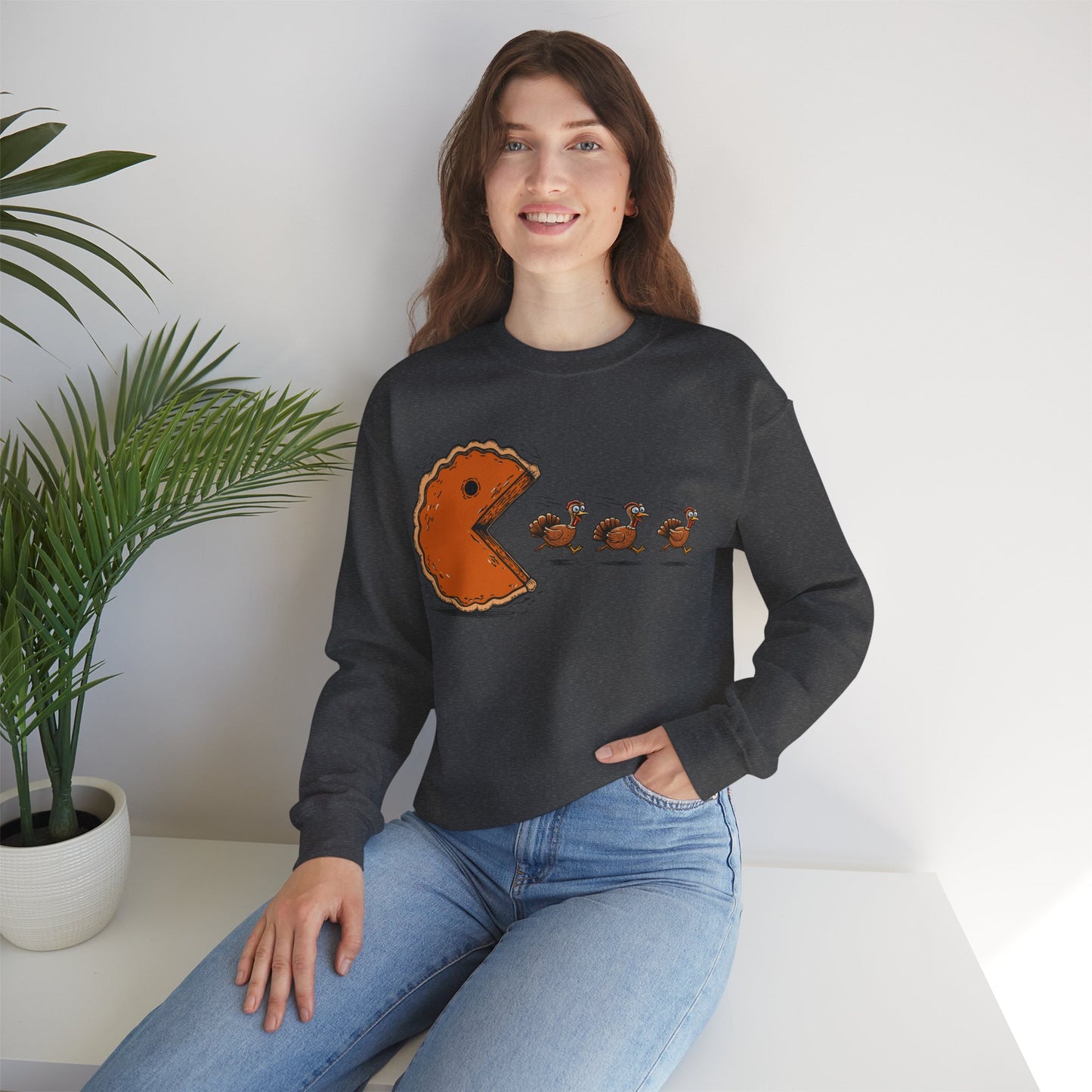 Thanksgiving Pac Man Retro Video Game Sweatshirt