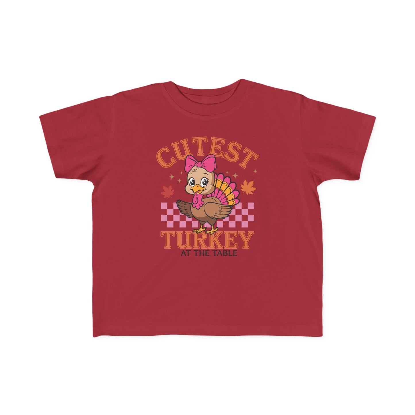 Cutest Turkey Toddler Tee for Thanksgiving