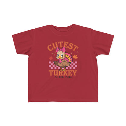 Cutest Turkey Toddler Tee for Thanksgiving