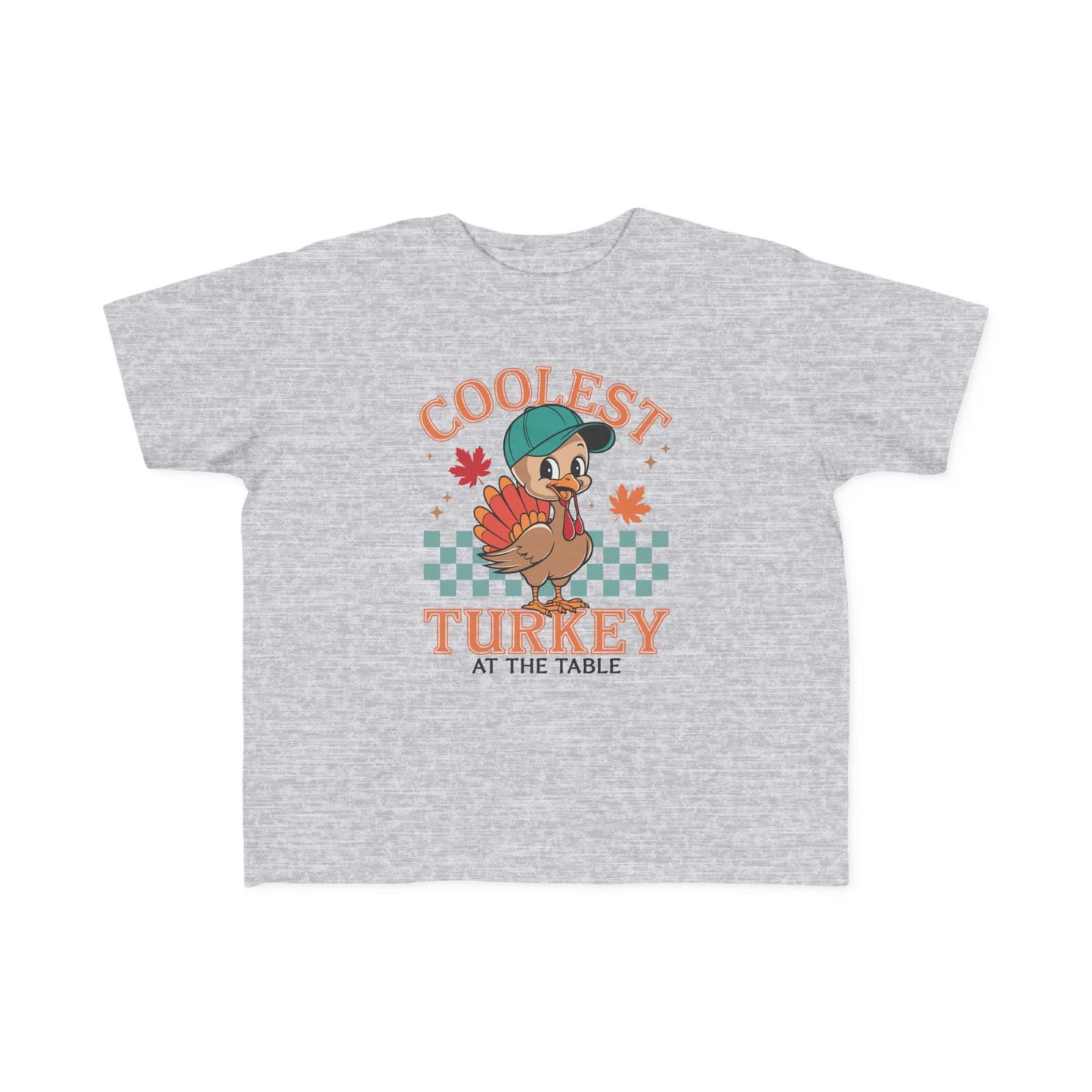 Coolest Turkey Toddler Tee - Fun Thanksgiving Shirt